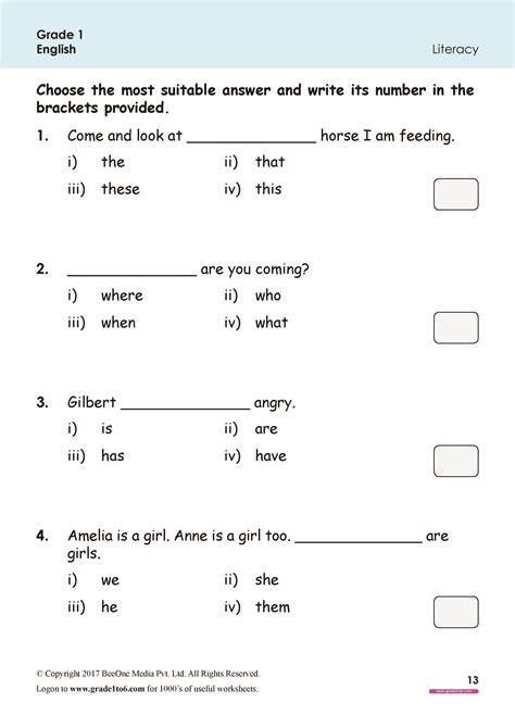 Worksheets For Grade 3 Literacy Worksheets Studying P