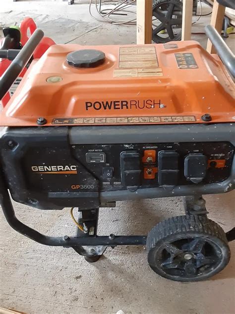 Generac Gp6500 6500 Watt Gasoline Powered Portable Generator For Sale