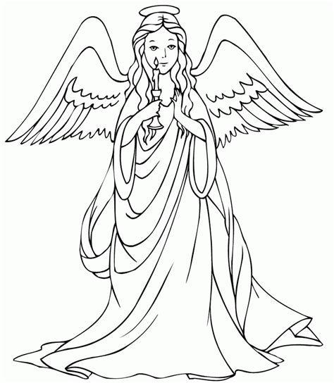 Free Angel Coloring Pages For Adults Coloring Home