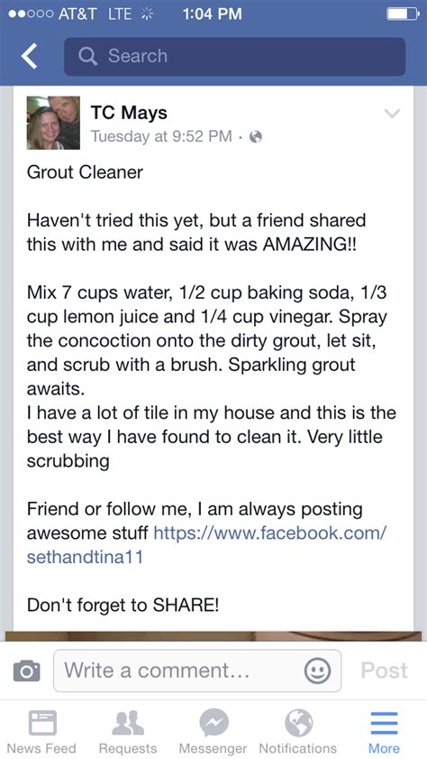 Homemade grout cleaner with peroxide. Pin by Amy Beussink on Cleaning | Grout cleaner, Baking ...