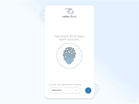Banking App Login With Touch Id Uplabs