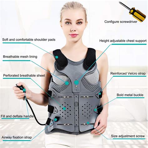 Tlso Inflatable Thoracolumbar Fixed Spinal Brace Lightweight