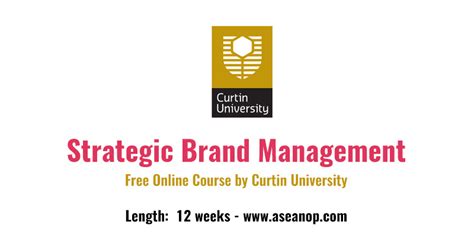 Free Online Course Strategic Brand Management By Curtin University