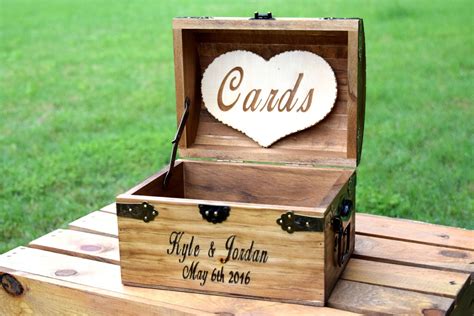 Rustic Wooden Card Box Rustic Wedding Card Box Rustic