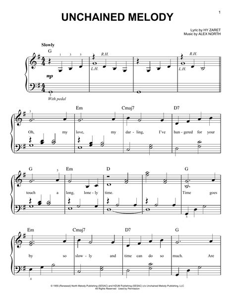 Unchained Melody Sheet Music Direct