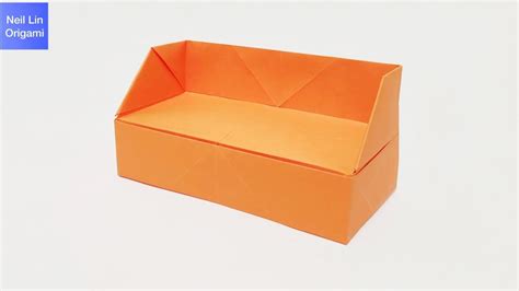 Origami Sofa Tutorial How To Make A Paper Sofa Origami Furniture