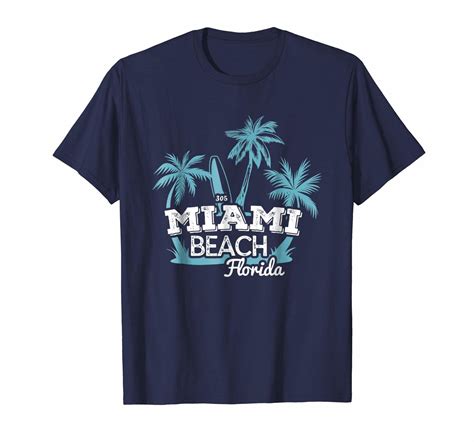 Special Shirts Miami Beach Florida Tropical Beach Travel T Shirt Men