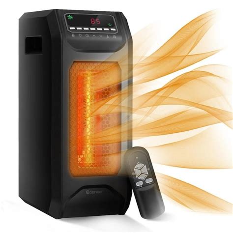 Goplus Portable Electric Space Heater 1500w Wtimer Remote Control Tip