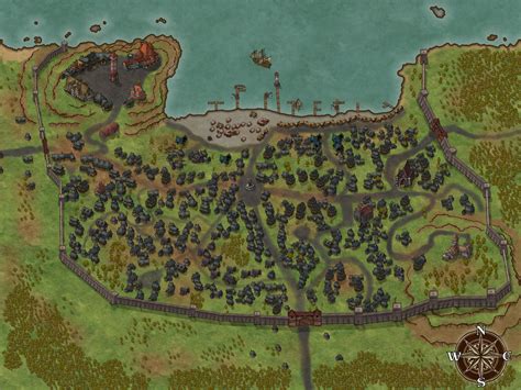 I Remade The Old City Map Of Velen Of The Forgotten Realms Unlabeled