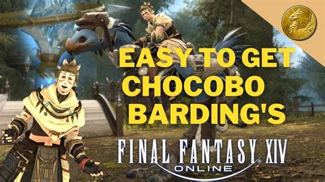 Super Easy Chocobo Bardings To Unlock In Ffxiv Guide For Chocobo