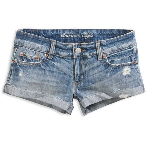 Ae Destroyed Cutoff Denim Short Shorts Faded Destroyed Ripped Jean