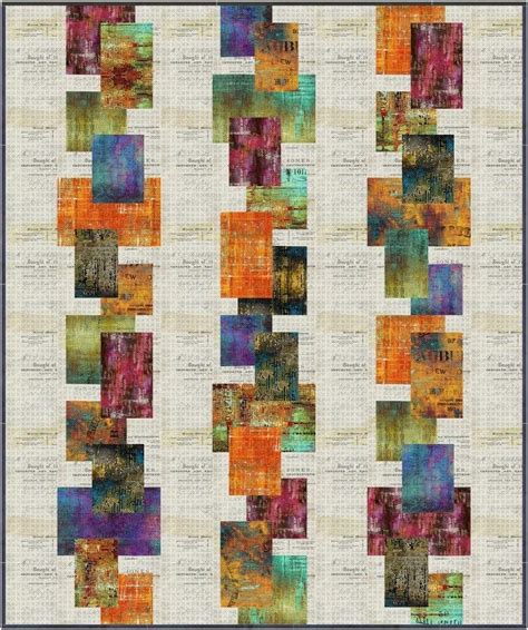 Tim Holtz Suburban Skies Quilt Kit Artistic Quilts With Colors Inc