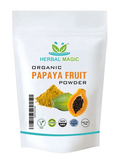 Buy Herbal Magic 100 Pure And Natural Papaya Fruit Powder Carica Papaya