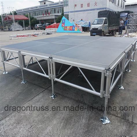 Portable Aluminum Stage Mobile Truss Stage Wooden Platform Stage