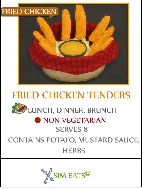 Fried Chicken Tenders At Icemunmun Sims 4 Updates