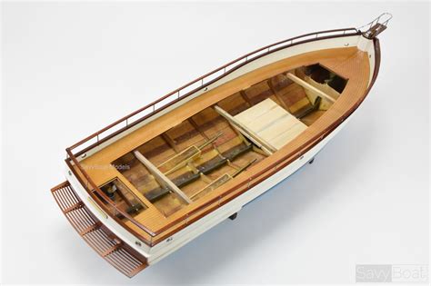 Grand Banks 42 Rc Motor Yacht Handcrafted Wooden Boat Model