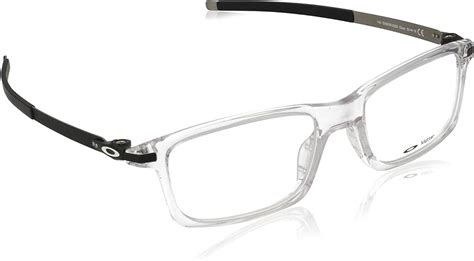 Oakley Rx Eyewear Men S Ox8050 Pitchman Clear Frame Metal Plastic Eyeglasses 53mm Uk