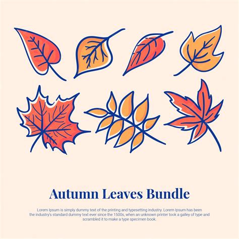 Premium Vector Autumn Leaves Bundle