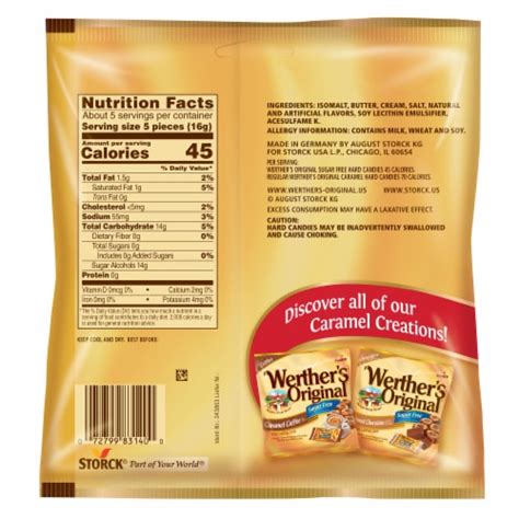 Werthers Original Hard Sugar Free Caramel Candy 275 Oz Kroger