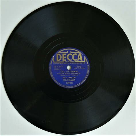 Judy Garland Over The Rainbow 39 Decca 78 Rpm Record