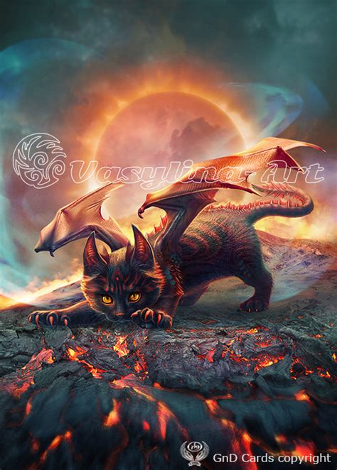 Cat Dragon By Vasylina On Deviantart