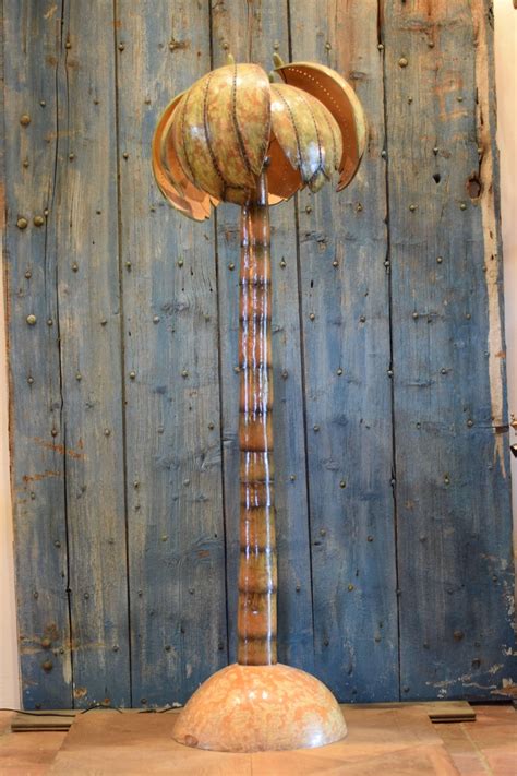 French 1970s Design Palm Tree Floor Lamp By Valérie Ray At 1stdibs