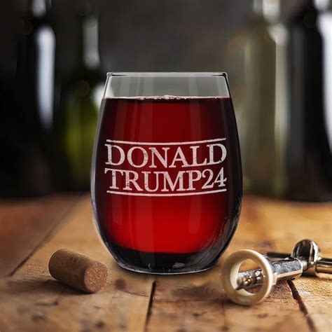 Trump Wine Glass Etsy