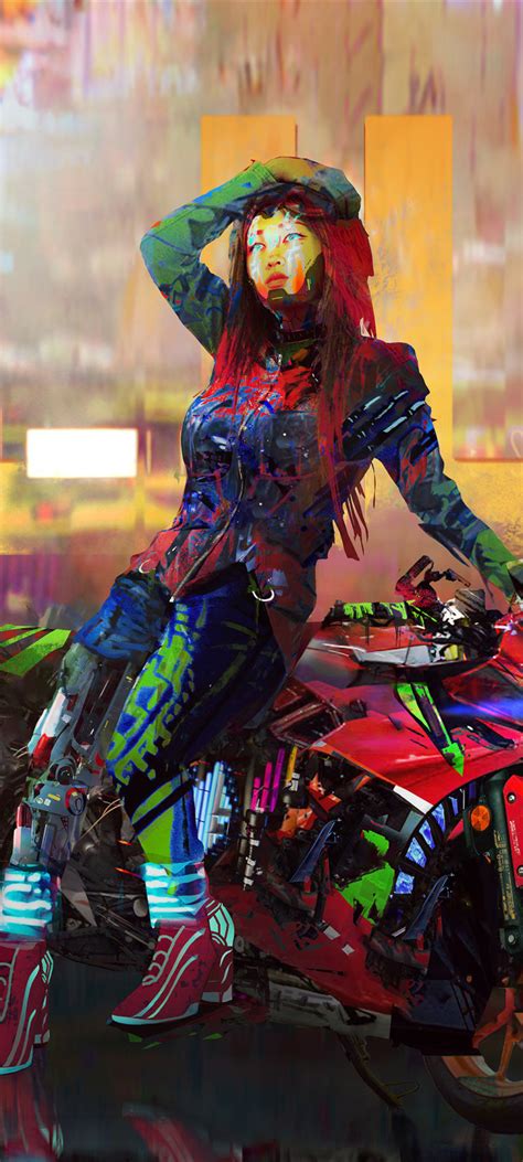 720x1600 Cyberpunk 2077 Girl 4k Cool 720x1600 Resolution Wallpaper Hd
