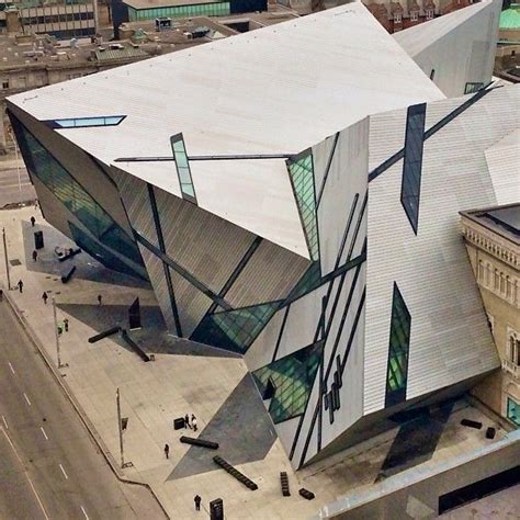 An Aerial View Of A Modern Building In The City