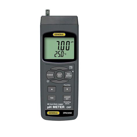 General Tools Data Logging Phorp Meter With 2gb Sd Card Dph230sd The