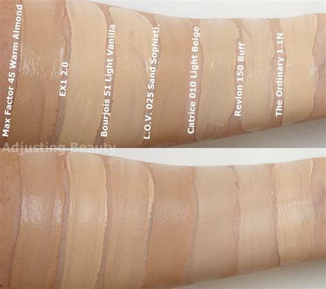 Image Result For The Ordinary Foundation Bourjois 51 Swatches The
