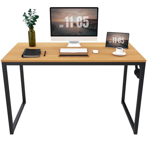 Buy Sanodesk Computer Desk 47 Inch Sturdy Design Writing Table Modern