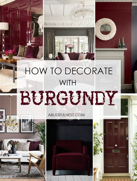Paint Colors To Go With Burgundy