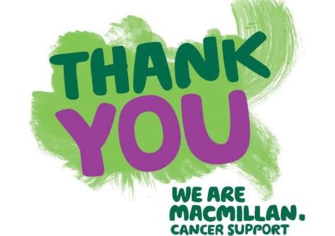 A Special Thank You To Everyone Who Contributed To Our Macmillan Success