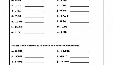 Rounding Numbers Worksheet Grade 4