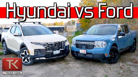 Ford Maverick Vs Hyundai Santa Cruz Which New Compact Pickup Is A