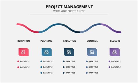 Project Management Infographic Timeline Template 1947703 Vector Art At