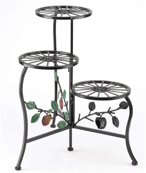 Ktaxon Metal Plant Stand Tier Potted Irons Flower Pot Round Rack