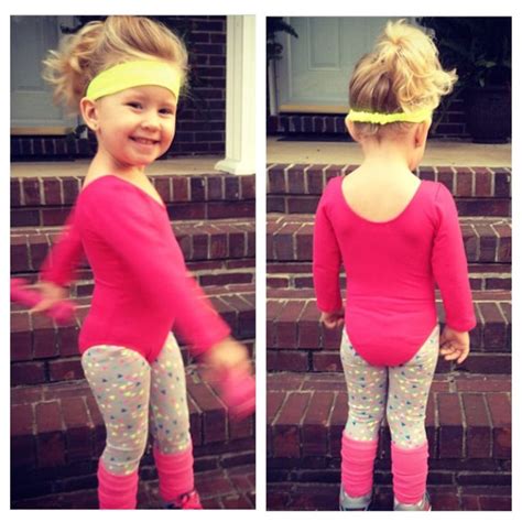 My Little Lady As An 80s Fitness Instructor This