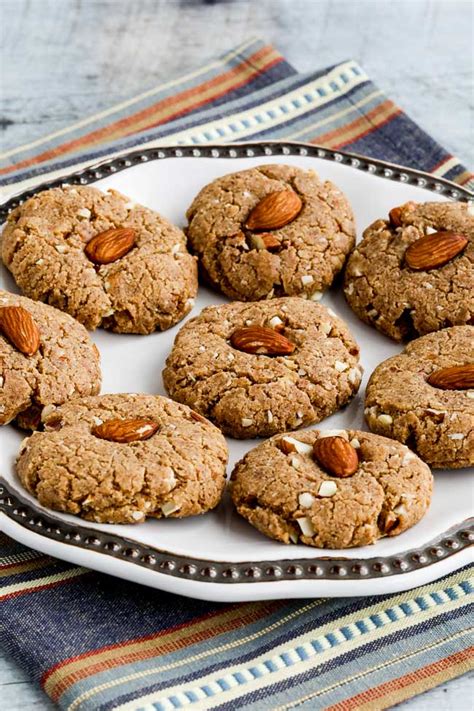 I have been baking these cookies for years and have found it be the most delicious and foolproof cut out cookie recipe tips for baking success! Sugar-Free Gluten-Free Triple Almond Cookies - Kalyn's Kitchen