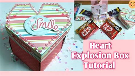 Heart Explosion Box Tutorial How To Make Heart Explosion Box Diy