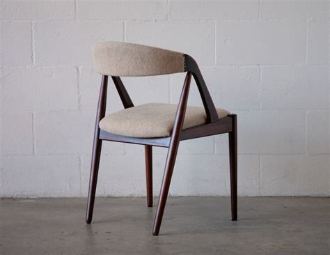 Kai Kristiansen Set Of 4 Teak Upholstered Dining Chairs Amsterdam