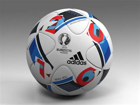 3d Model Euro 2016 Adidas Beau Jeu Official Ball Uefa Vr Ar Low