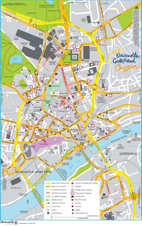 Large Newcastle Maps For Free Download And Print High Resolution And