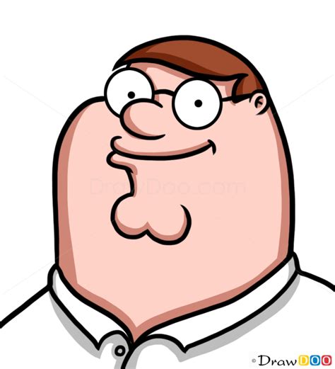 How To Draw Peter Griffin Face Cartoon Characters