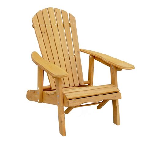 With a recliner chair you can easily adjust the backrest to accommodate your needs. Leisure Season Reclining Patio Adirondack Chair with Pull ...