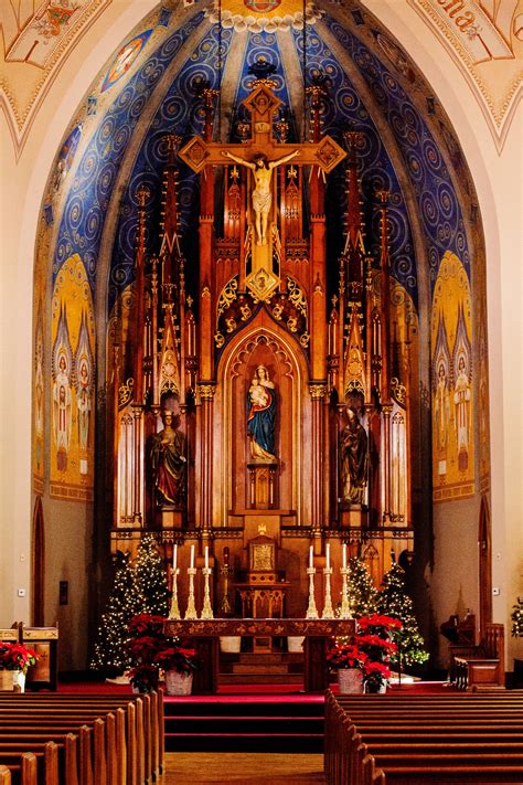 Saint Mary Catholic Church Altar Backdrop