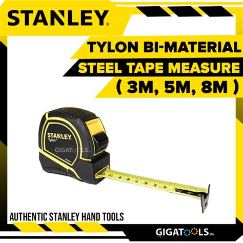 Stanley Tylon Bi Material Steel Tape Measure 3m 5m 8m Tapmsr