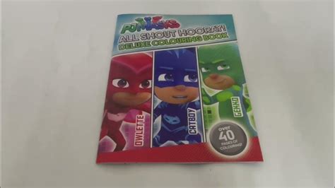 9780655201601 Pj Masks All Shout Hooray Colouring Book Youtube