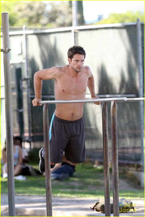 Full Sized Photo Of Brant Daugherty Shirtless Workout Park 03 Brant
